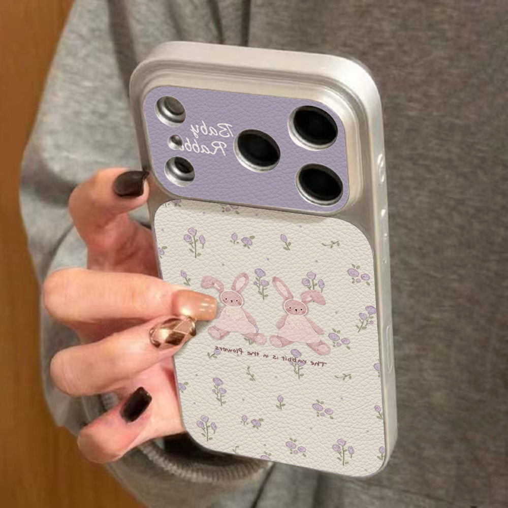 Cute Rubbit PU Leather Phone C - Phone Cases Cute Iphone 14 review and price