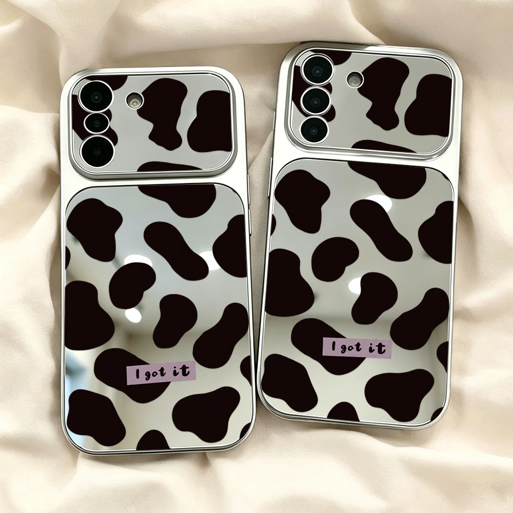 Y2K Aesthetic Cow Print Mirror - Phone Cases Aesthetic review and price