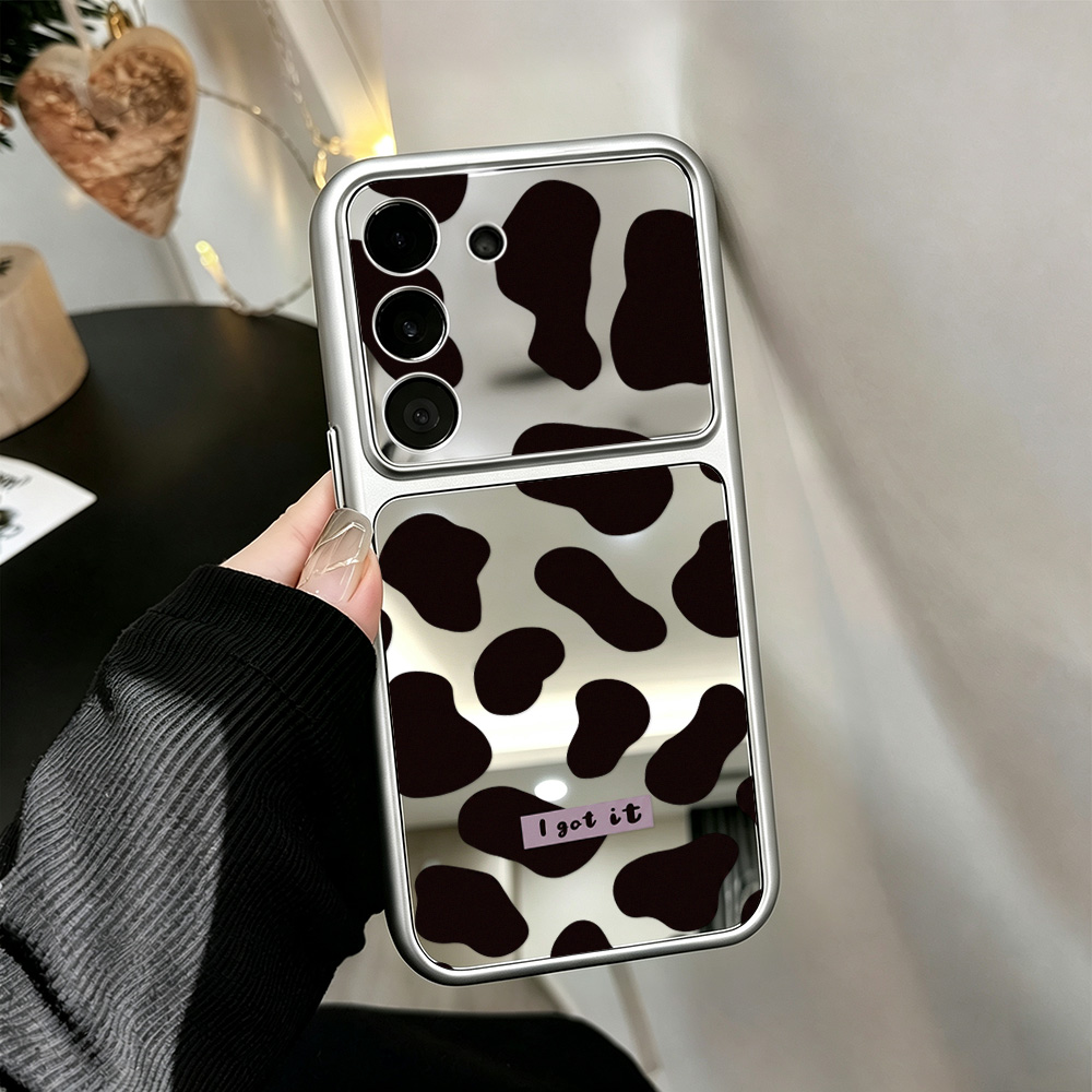 Y2K Aesthetic Cow Print Mirror - Phone Cases Aesthetic review and price
