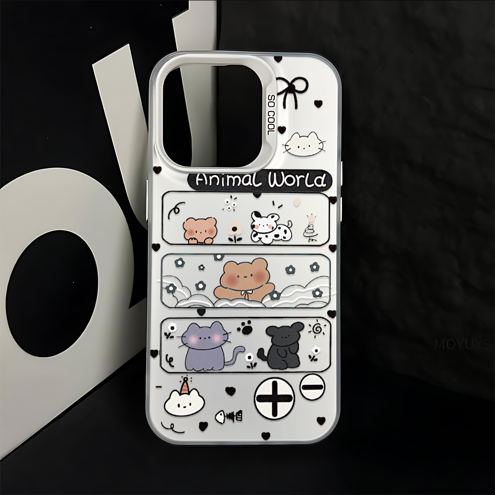 Animal World Cute Pattern Y2K  - Phone Cases Cool Girl review and price