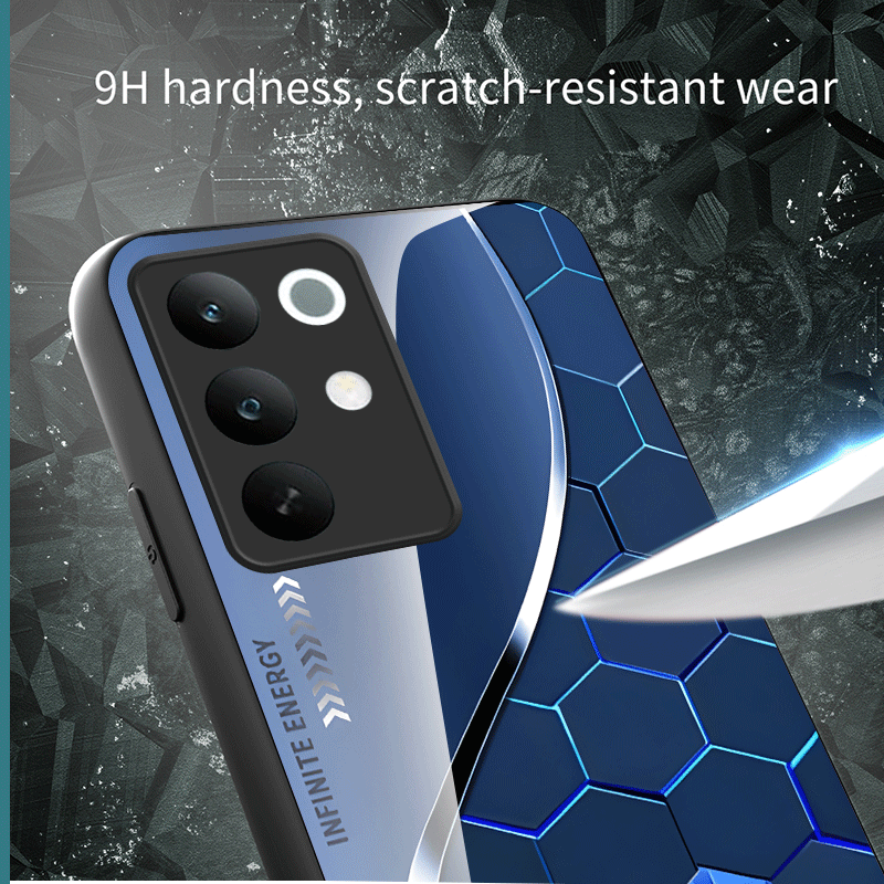 Hard Tempered Glass Case For R - Gradient Color Case review and price