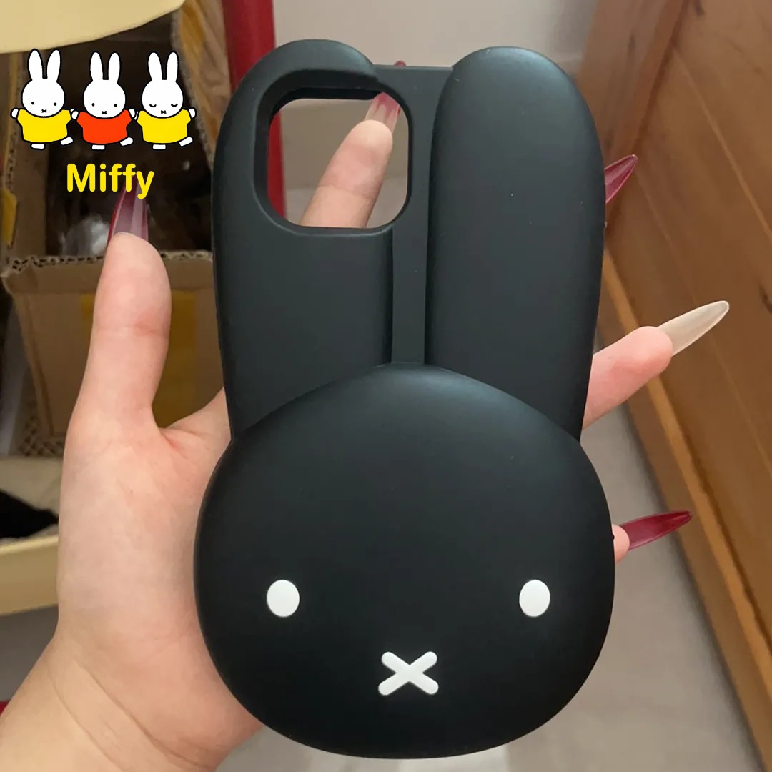 Miffy Rabbit Black Silicone Ph - Phone Cases Big W review and price