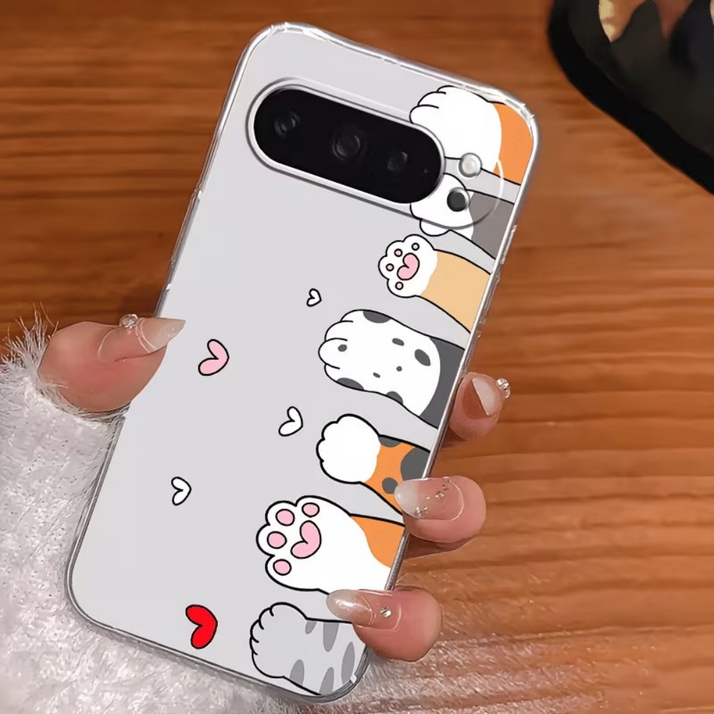 Cartoon Cat Paw Print Crystal  - Phone Cases Pixel 10 review and price