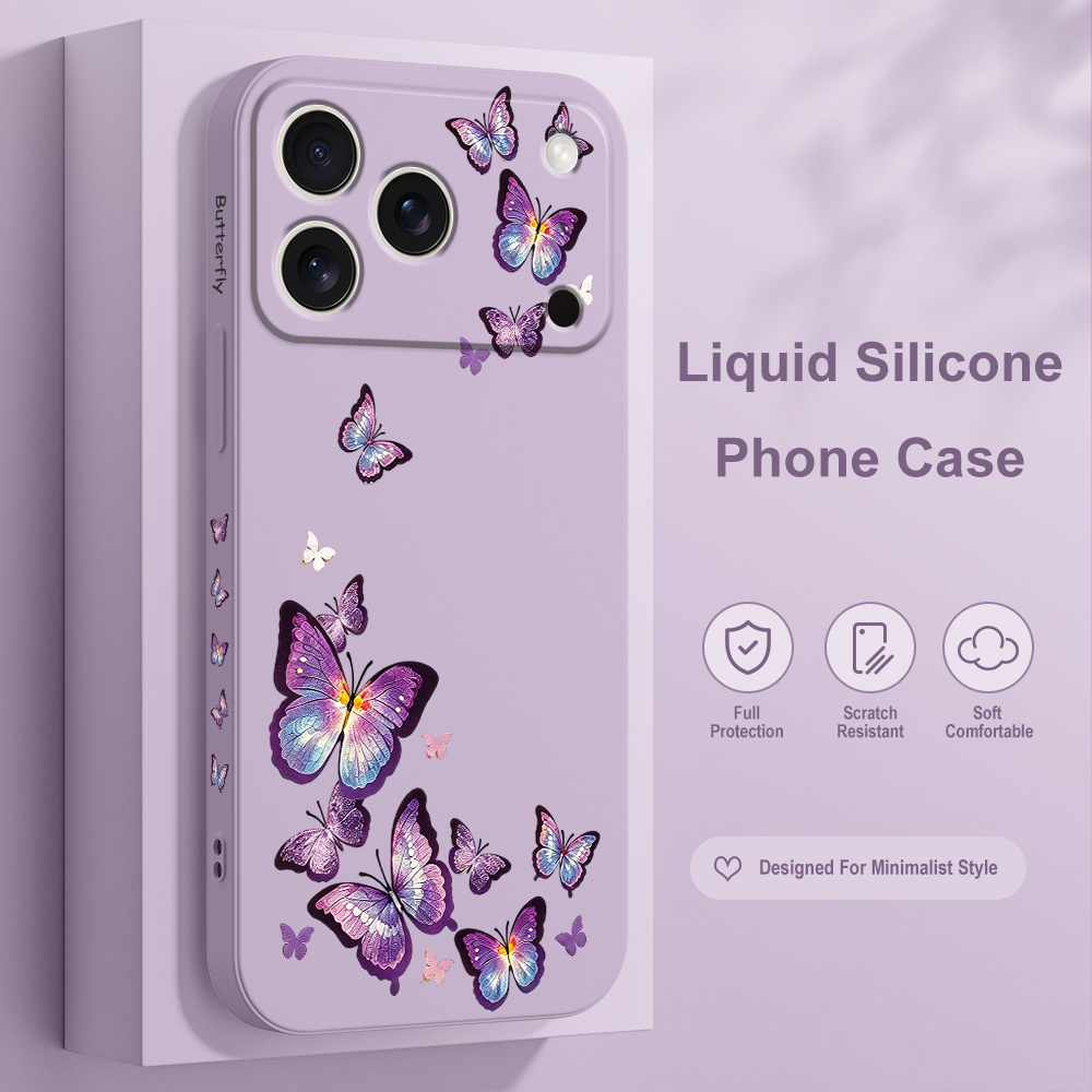 Butterfly Rush Phone Case For  - Silicone Liquid Case review and price