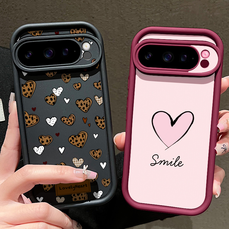 Love Heart Patterned TPU Phone - Phone Cases Pixel 10 review and price