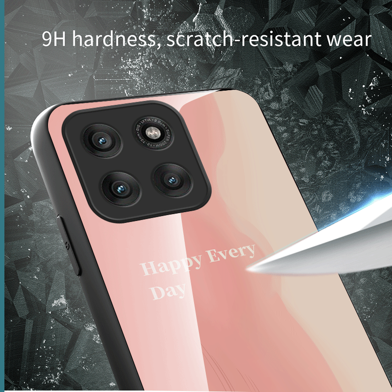 Hard Tempered Glass Case For M - Gradient Color Case review and price