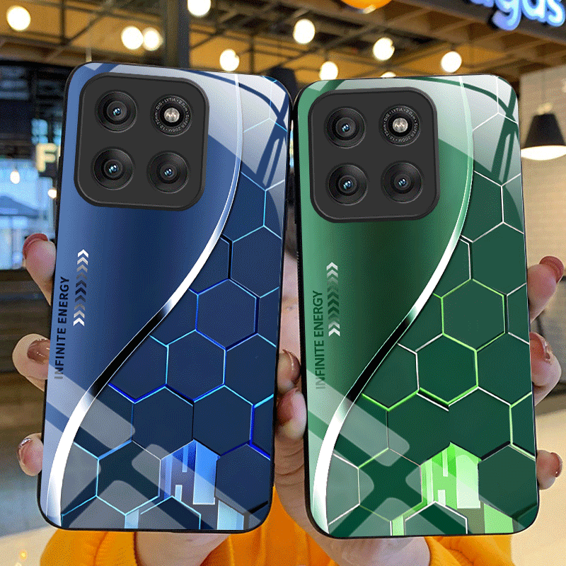 Hard Tempered Glass Case For M - Gradient Color Case review and price