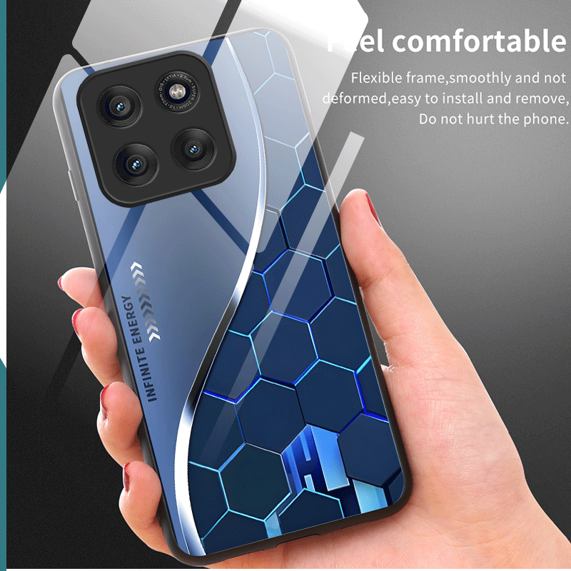 Hard Tempered Glass Case For M - Gradient Color Case review and price