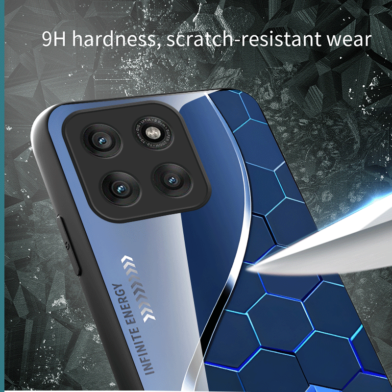 Hard Tempered Glass Case For M - Gradient Color Case review and price