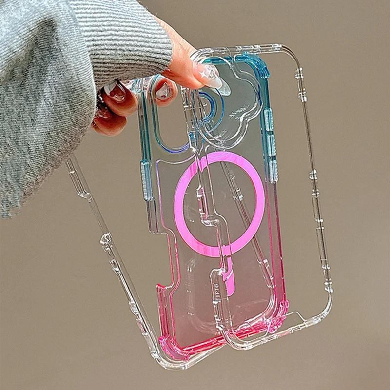 Hottest 3IN1 Gradient Clear fo - Gradient Color Case review and price