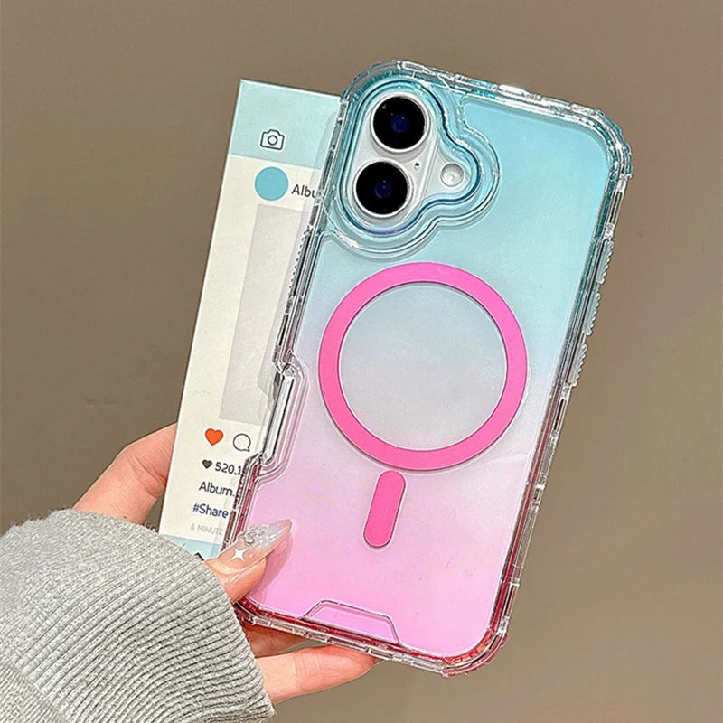 Hottest 3IN1 Gradient Clear fo - Gradient Color Case review and price