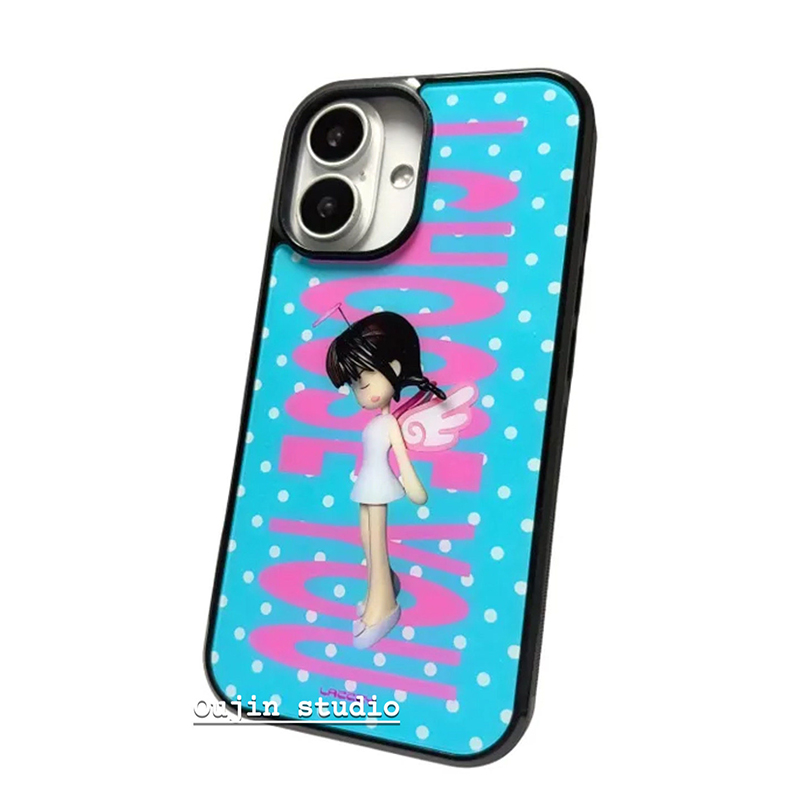 Korean Ins Polka Dots Angel Gi - Phone Cases Cool Girl review and price