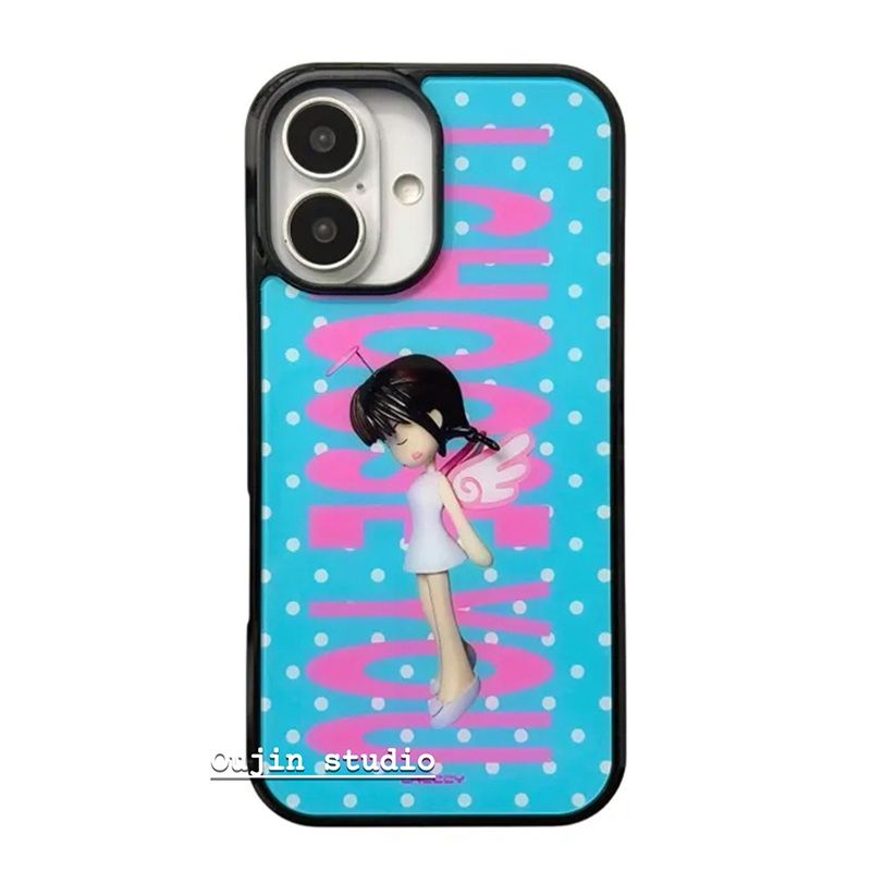 Korean Ins Polka Dots Angel Gi - Phone Cases Cool Girl review and price