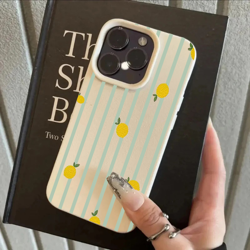 Shockproof Cute Lemon Pattern  - Phone Cases Cute Iphone 14 review and price
