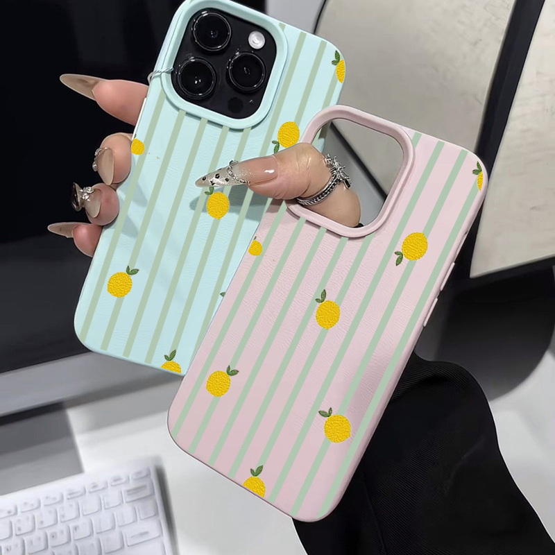 Shockproof Cute Lemon Pattern  - Phone Cases Cute Iphone 14 review and price