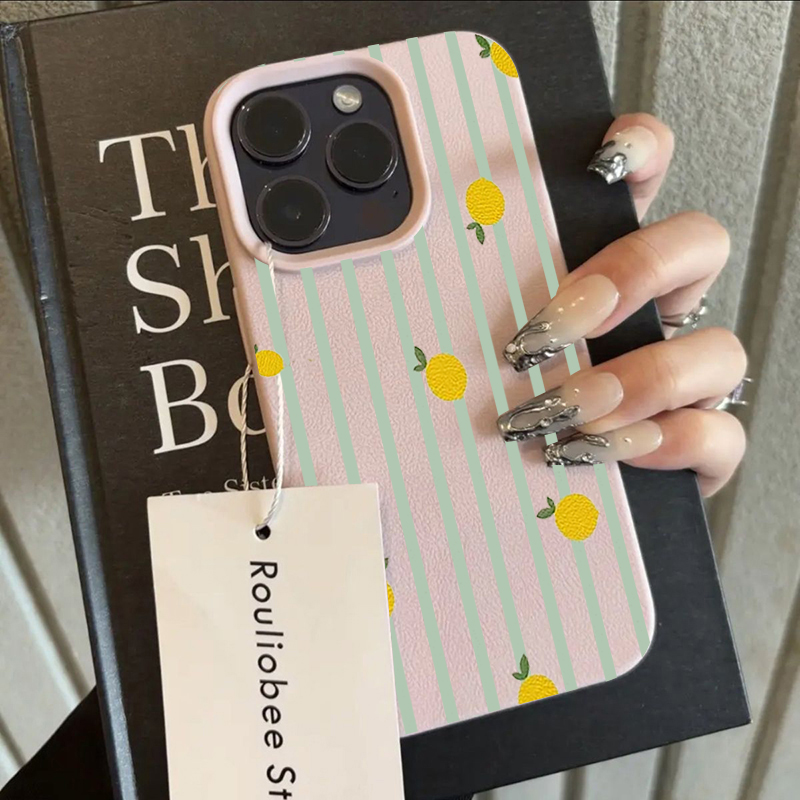 Shockproof Cute Lemon Pattern  - Phone Cases Cute Iphone 14 review and price