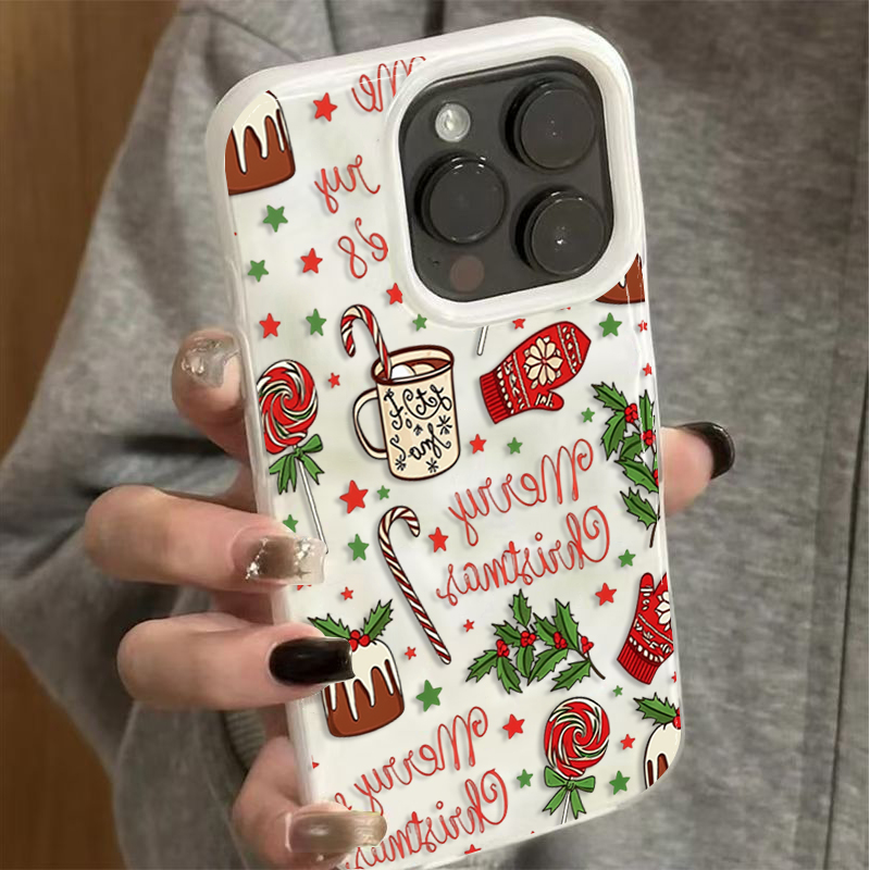 Cute Festive Christmas Pattern - Phone Cases Cute Iphone 14 review and price