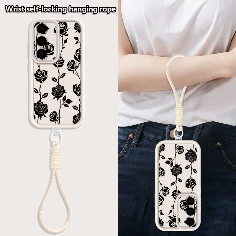 Flower Pattern Lanyard Phone C - Phone Cases Galaxy A16 5G review and price