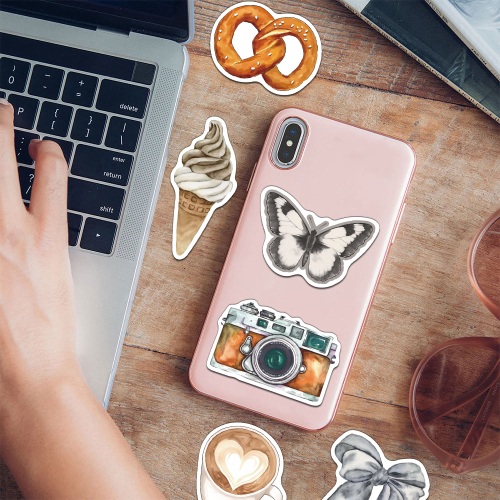 50Pcs Retro Graffiti Stickers  - Phone Cases Kids review and price