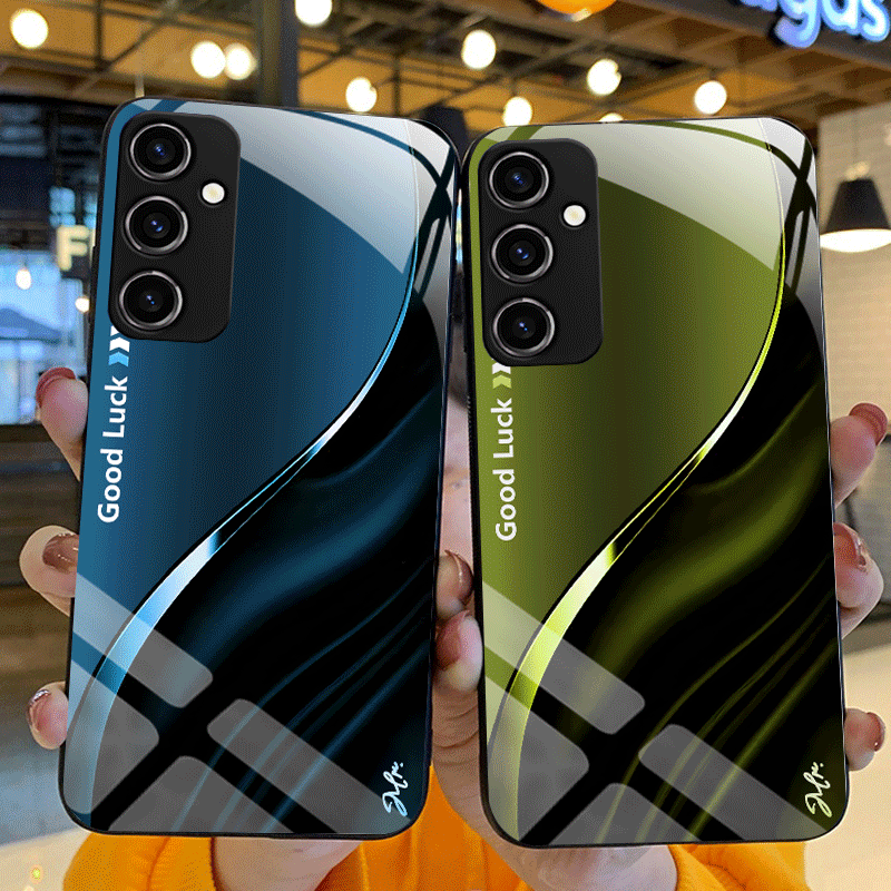 Hard Tempered Glass Case For R - Gradient Color Case review and price