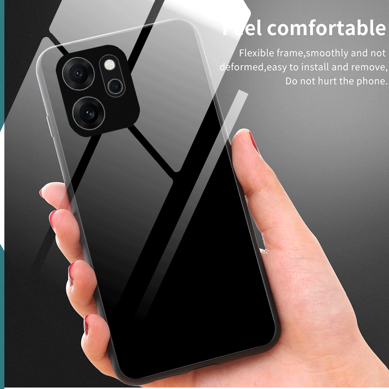 Hard Tempered Glass Case For R - Gradient Color Case review and price