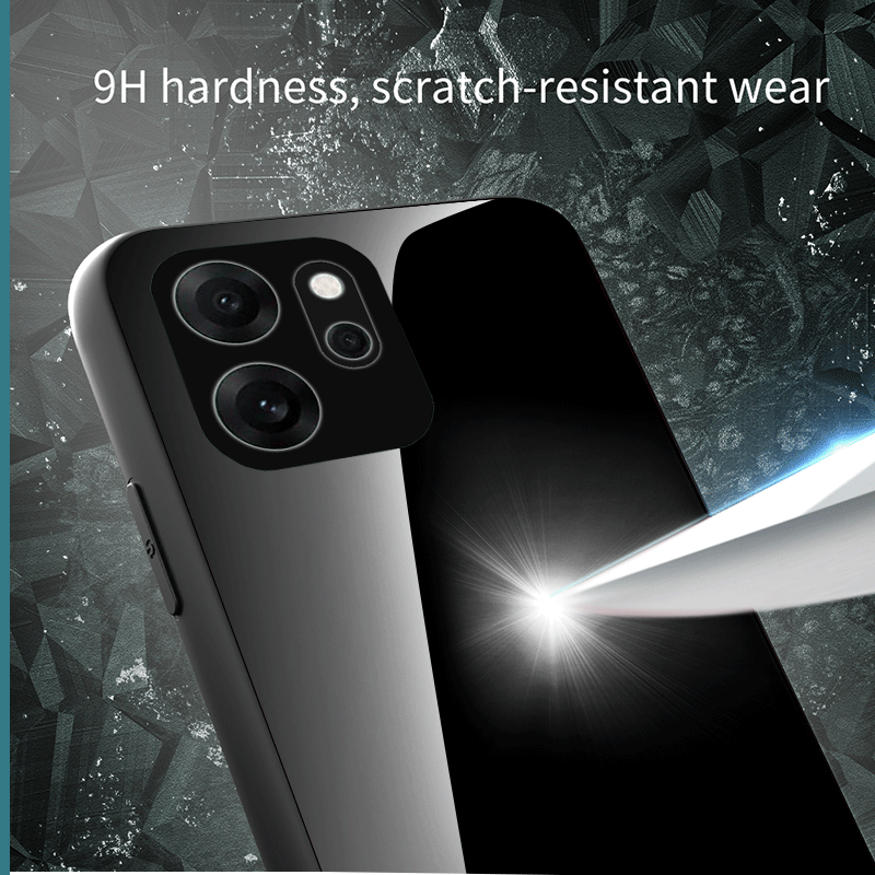 Hard Tempered Glass Case For R - Gradient Color Case review and price